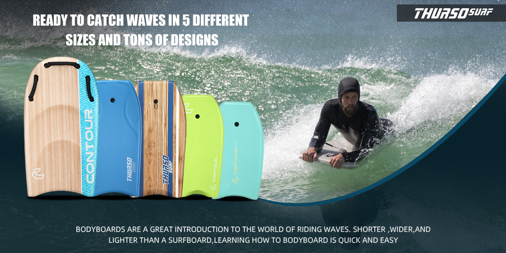 DuoSlider 45'' Body Board ready to catch waves