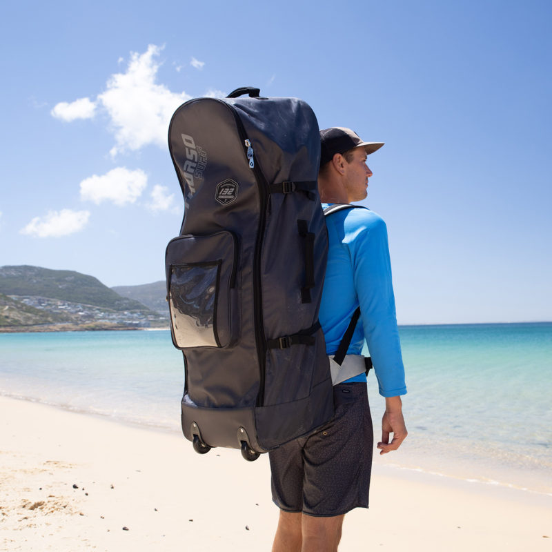 paddle board roller backpack 132 carrying