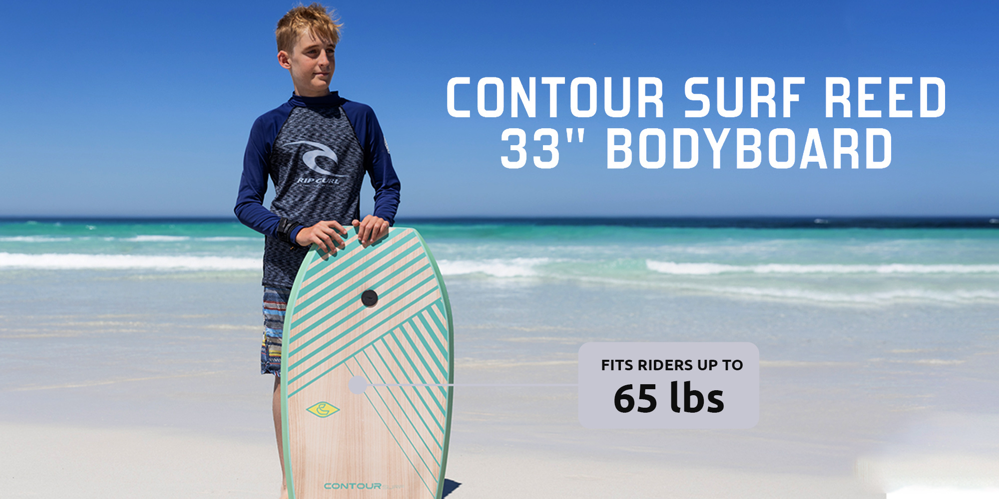 Reed 33 inch boogie board fit for kids up to 65lbs