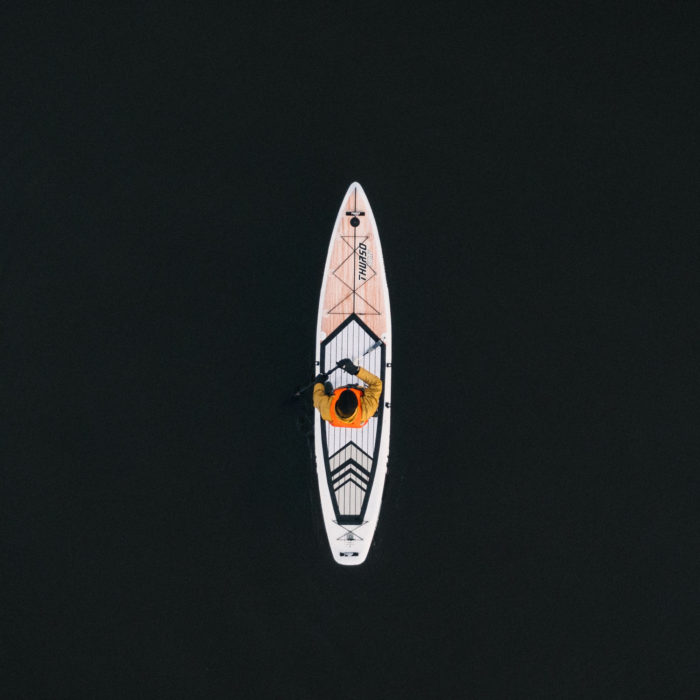 stand up paddle board expedition 150 sup lifestle photo drone shot
