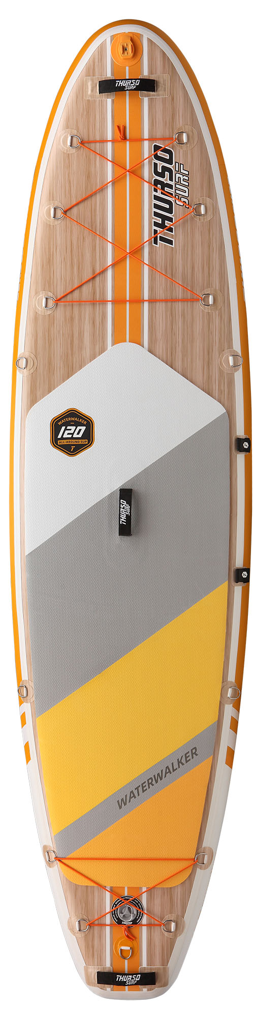 stand up paddle board waterwalker 120 tangerine thurso surf vertical 2000