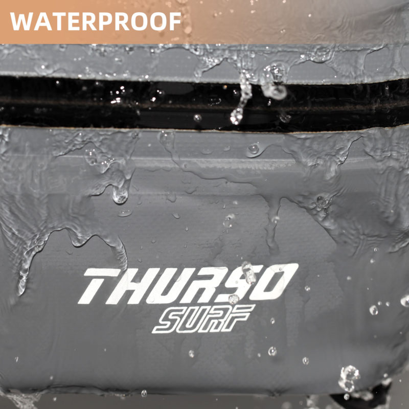 The SUP board bag features WATERPROOF DURABLE materials