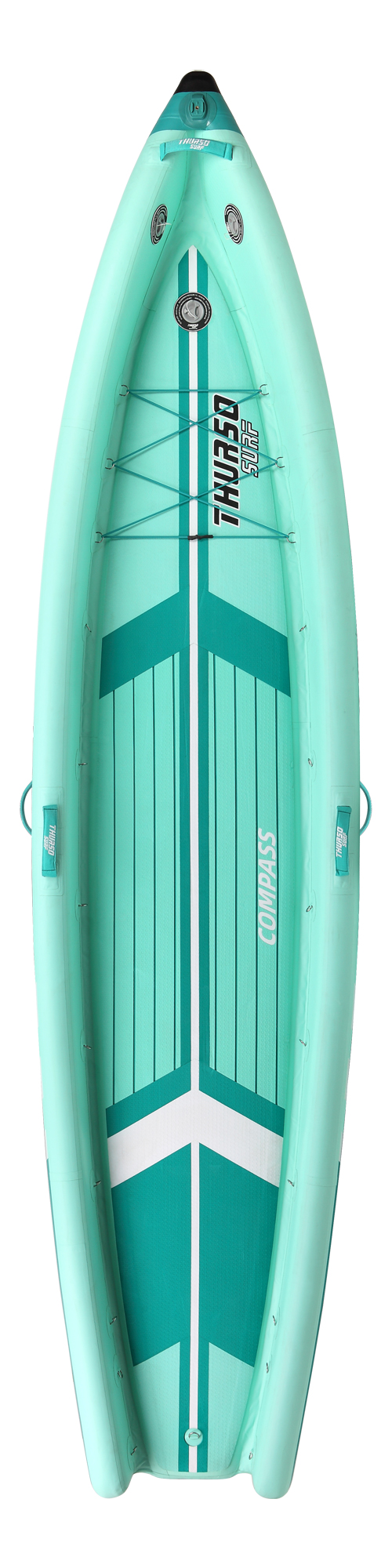 thurso surf compass 150 inflatable tandem kayak horizontal