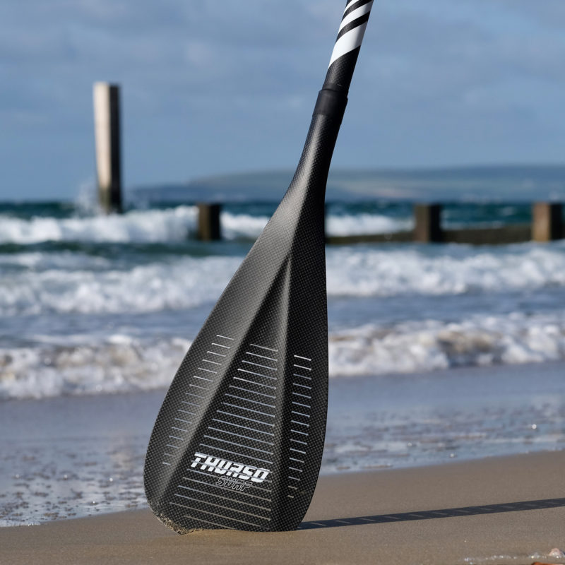 thurso surf full carbon fiber slitted paddle blade 2