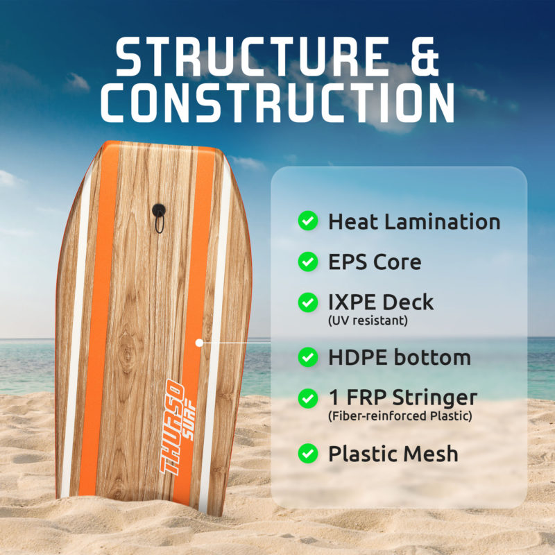 THURSO SURF Quill 42'' Bodyboard construction