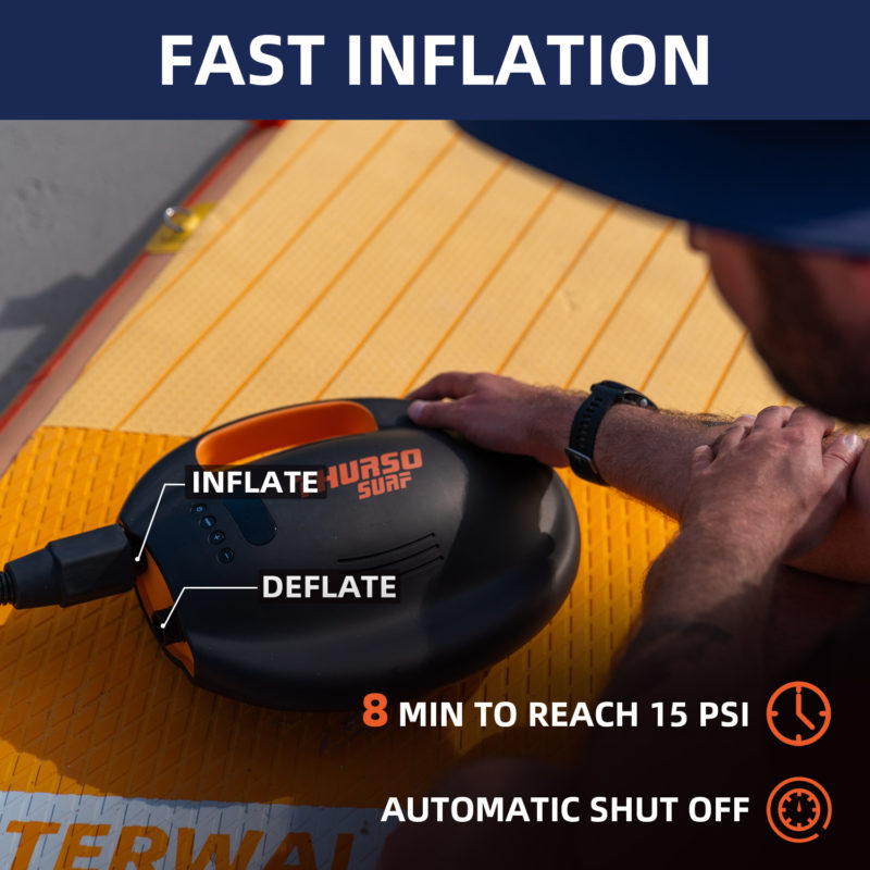 thurso surf rechargeable electric sup pump inflation