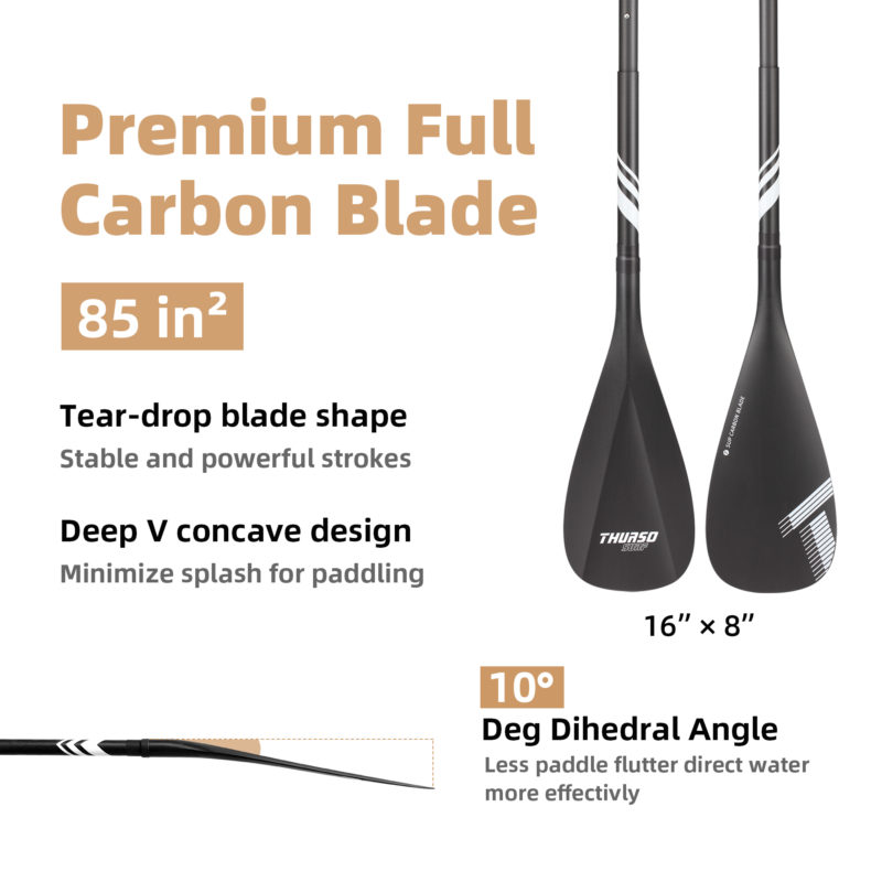 thurso surf sup carbon elite paddle blade