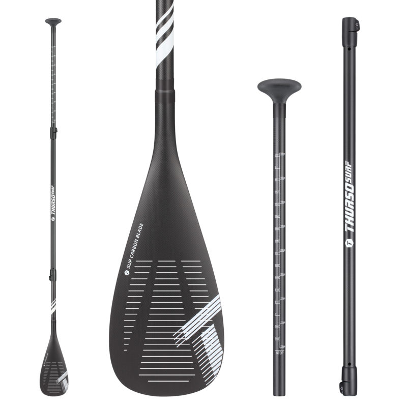thurso surf sup carbon elite paddle slotted
