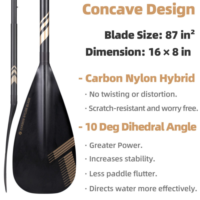 thurso surf sup carbon hybrid paddle blade
