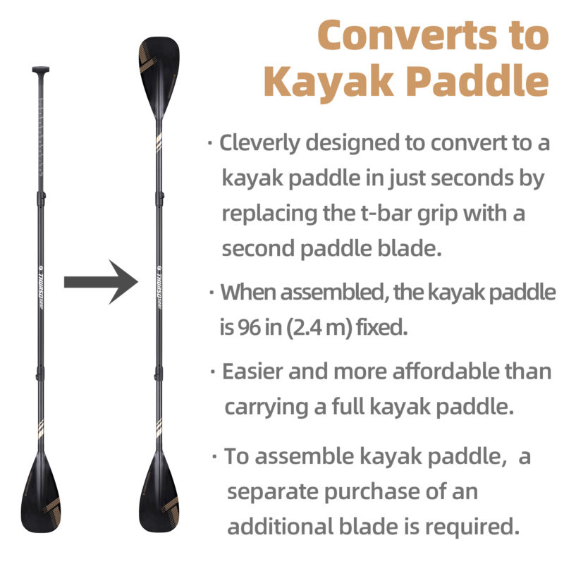 thurso surf sup carbon hybrid paddle convertable